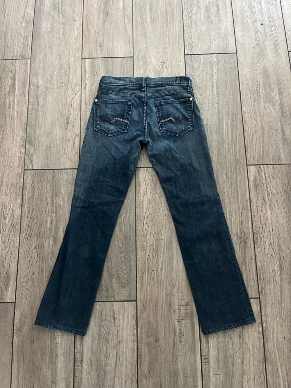 7 For All Mankind Dark Blue Boot Cut Jeans